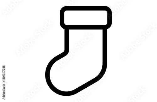 ニット靴下のシンプルなベクターアイコン