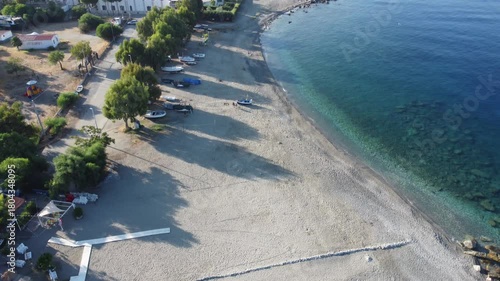 amazing view of the seafront from above