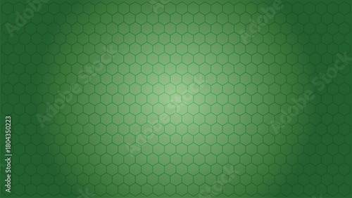 Abstract honeycomb pattern in shades of green for modern background use