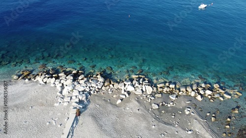 amazing view of the seafront from above