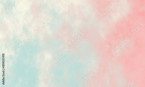 Soft Abstract Gradient Background Designed with Smooth Pastel Color Blend in Delicate Pink Mint Green and Cream Hues