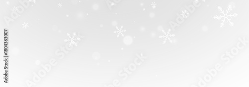 Transparent snow overlay with Christmas snowflake elements and holiday shine