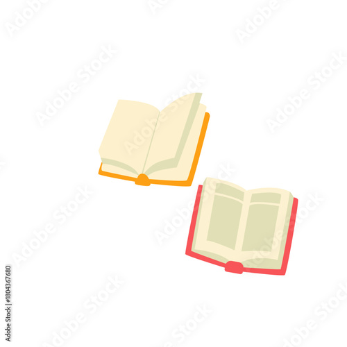 Two open books icon, symbolizing collaboration, shared learning, or educational resources for group study and discussion.