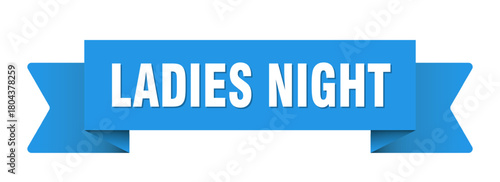 ladies night ribbon isolated on transparent background. ladies night ribbon