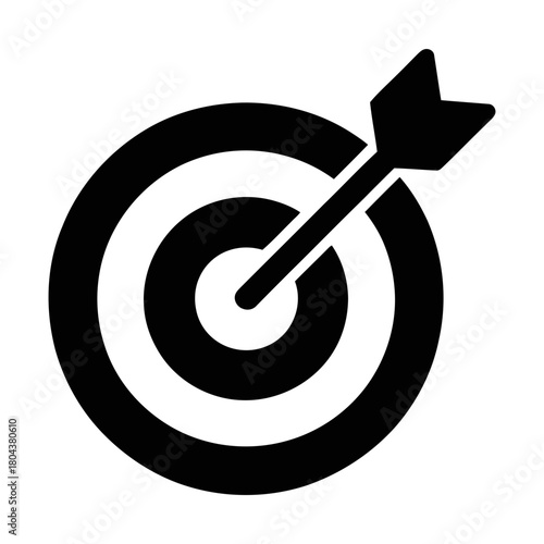 goals core value icon symbolizing vision, objective, and organizational success