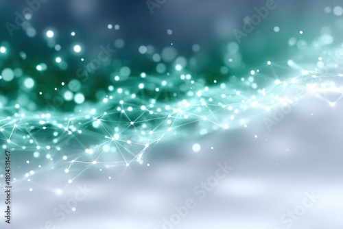 Network of Light: A luminous and ethereal network of light intertwines, creating a captivating visual of interconnectedness, conveying concepts of data, information, and the digital realm.