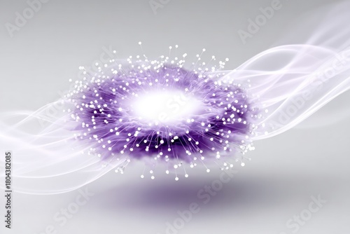 Abstract Energy Nexus: An artistically rendered depiction of concentrated energy, with a vibrant core surrounded by flowing, ethereal light, conveying themes of dynamism and futuristic science.