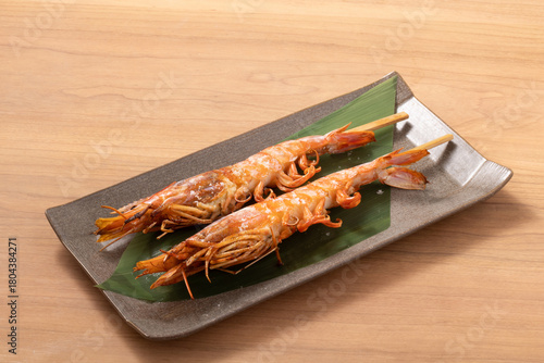 赤えび　塩焼き