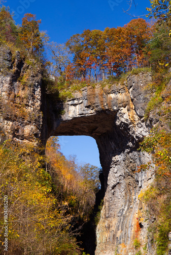 Natural Bridge, Virginia USA in autumn