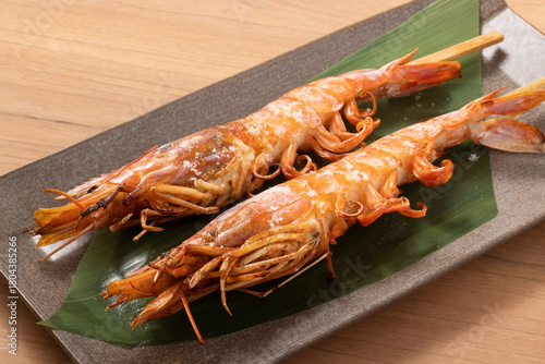 赤えび　塩焼き