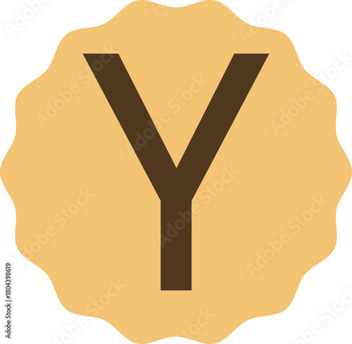 Stylish letter Y logo brown tones. Perfect for corporate, creative, or digital agencies seeking a warm, modern, and professional brand identity.