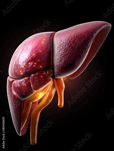 a liver showing early fatty liver disease