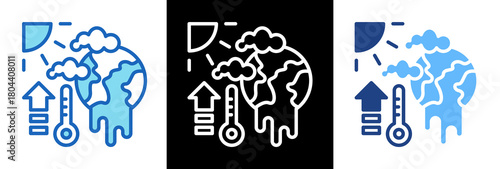 Global Warming tripplestyle icon