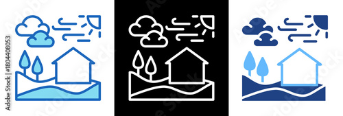 Air Quality tripplestyle icon