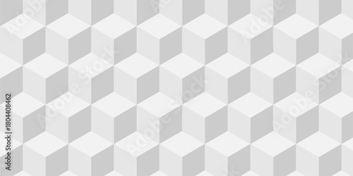 Cubic pattern and seamless cube grid hexagon technology background. Geometric pattern illustration mosaic, square and triangle wallpaper.	
