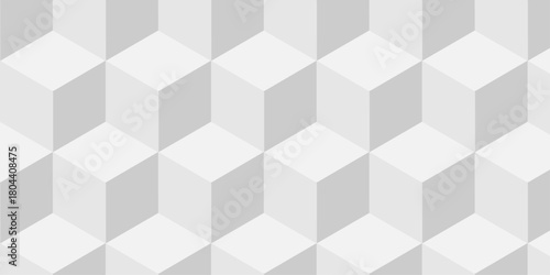 Cubic pattern and seamless cube grid hexagon technology background. Geometric pattern illustration mosaic, square and triangle wallpaper.	
