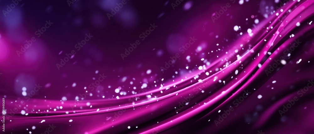 Fototapeta premium Elegant Flowing Pink and Purple Abstract Background with Glittering Particles
