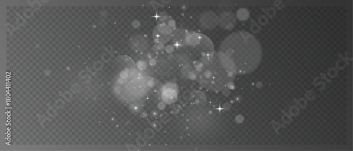 Golden dust sparks and glowing starlight trail with magical shine on transparent background, elegant vector light effect for festive decoration and luxury design projects.	