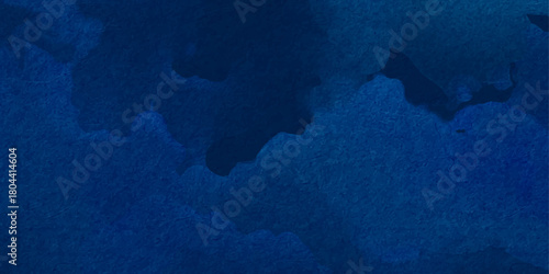 Abstract watercolor background in navy blue tones. Artistic night blue background