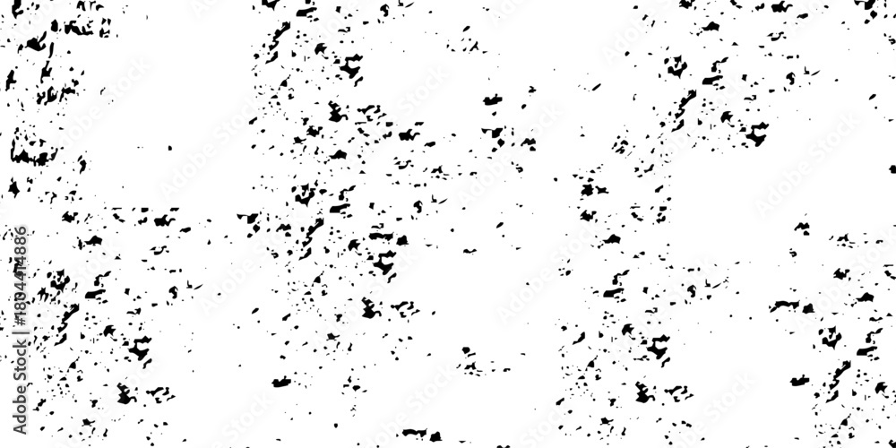 Fototapeta premium Black and white Dust overlay distress grungy effect paint. Black and white grunge seamless texture. Dust and scratches grain texture on white and black background. 