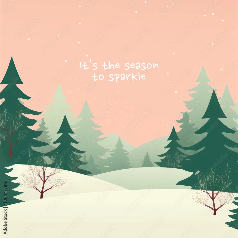Fototapeta premium Festive season Instagram post