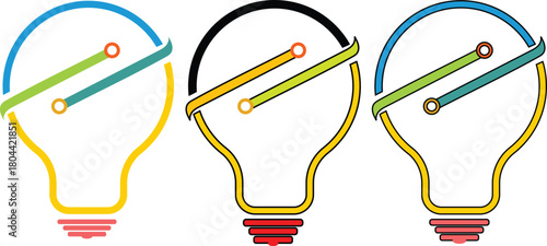 A pair of circular prohibition signs, one a black and white outline and the other filled with yellow, on a white background.