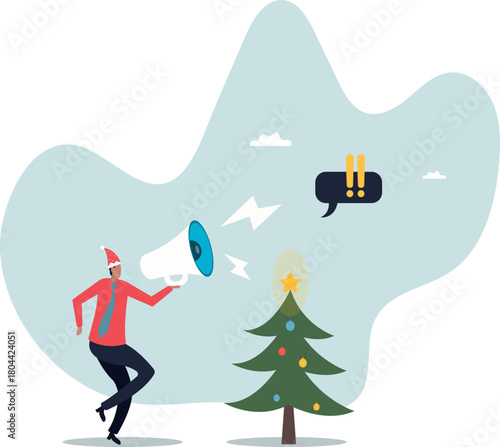 Warning message, shouting alert or danger warning, important message on loud speaker, emergency attention, safety or urgency scream.about a man and his life.