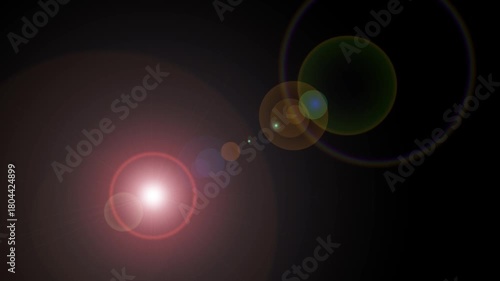 Cinematic Lens Flare Transition Loop: Optical Light Leak Effect Overlay | 4K VFX Asset