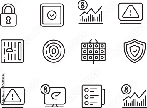 Security and Data Icons Collection lock padlock