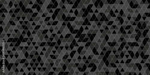 Abstract geometric wall tile and metal cube background triangle wallpaper. Seamless geometric pattern low polygon backdrop background. Gray diamond overlap polygonal background.	
