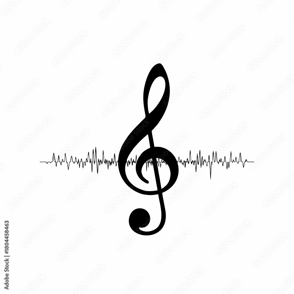 Fototapeta premium vector silhouette of a note