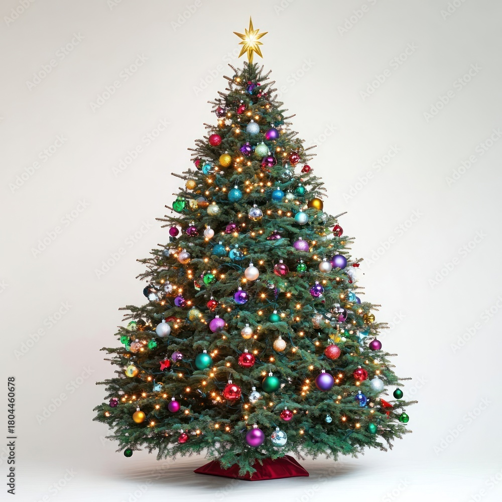 Obraz premium Christmas Tree christmas tree decorated.