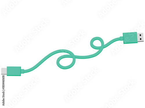 Flat Connector HDMI Cable Illustration
