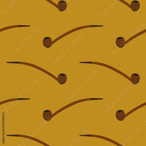 Smoking pipe seamless pattern. Seamless pattern with smoking tube. Stylized smoking pipe pattern, black and white pipe illustration, vintage tobacco pipe design, seamless grid layout retro smoking art