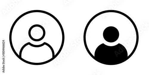 User profile picture icon. Default profile image sign