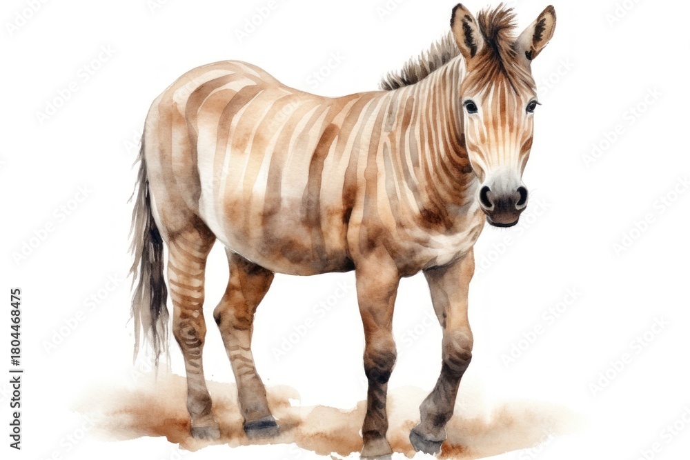 Naklejka premium Wildlife mammal animal horse.