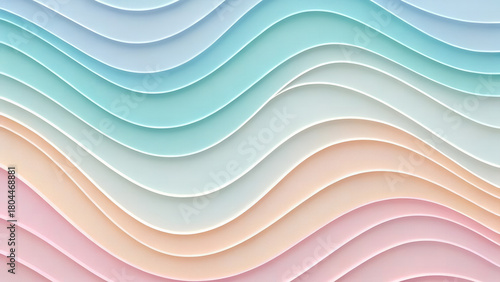 Pastel Abstract Wave Gradient Background – Modern Minimal Aesthetic