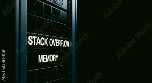 A data server cabinet, a digital hub.