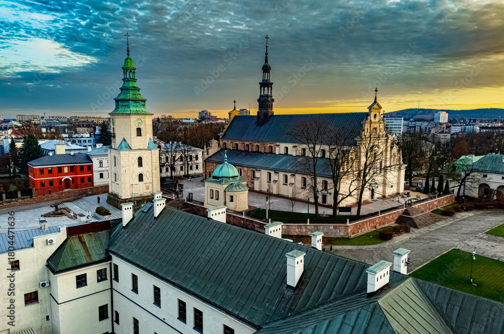 Fototapeta premium Cathedral in Kielce, Poland