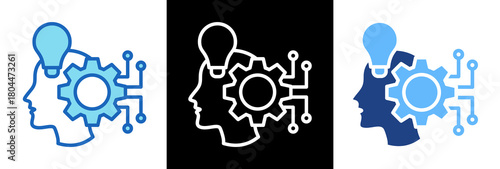 Machine Learning tripplestyle icon