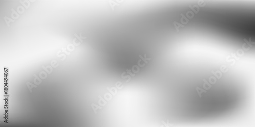 Silver foil background. Metal textured shiny gradient. Stainless glossy surface with reflection. Realistic chrome backdrop