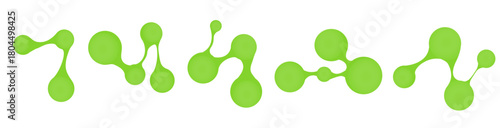 Science Logo Set Bio Nero Lab Emblem, Cell Division Sign Connected Dot Style, Abstract Molecular Structure for Medical Pharmaceutical and Chemistry Chemical Science Vector Logotype. 