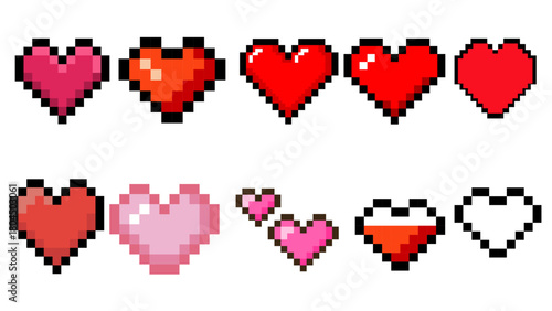 Pixel Art Sports Balls Collection A Variety of Athletic Equipment for Games and Recreation