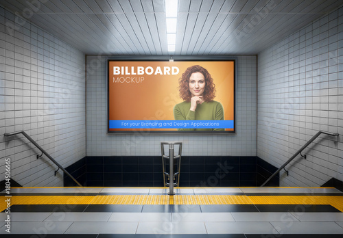 Subway Billboard Mockup 193