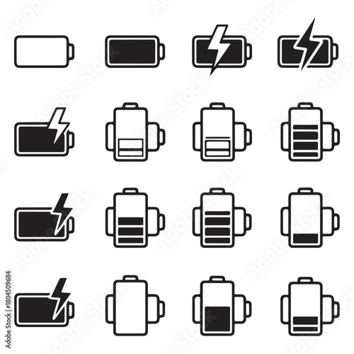 battery charging sign and level