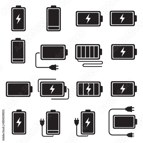 battery charging sign and level