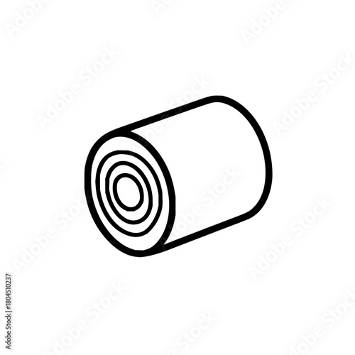 Roll of toilet paper tissue paper towel kitchen paper bathroom supply hygiene product essential item