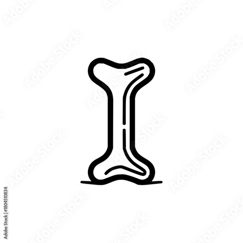 Bone vector illustration anatomy skeletal structure medical diagram bone graphic bone outline bone drawing bone image