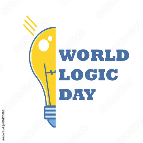 World Logic Day theme template. Suitable for Poster, Banners, campaign and greeting card.