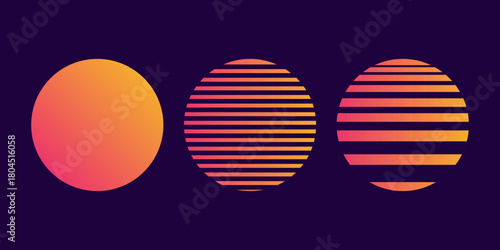 Vintage styled summer logo or icon design isolated on white background.